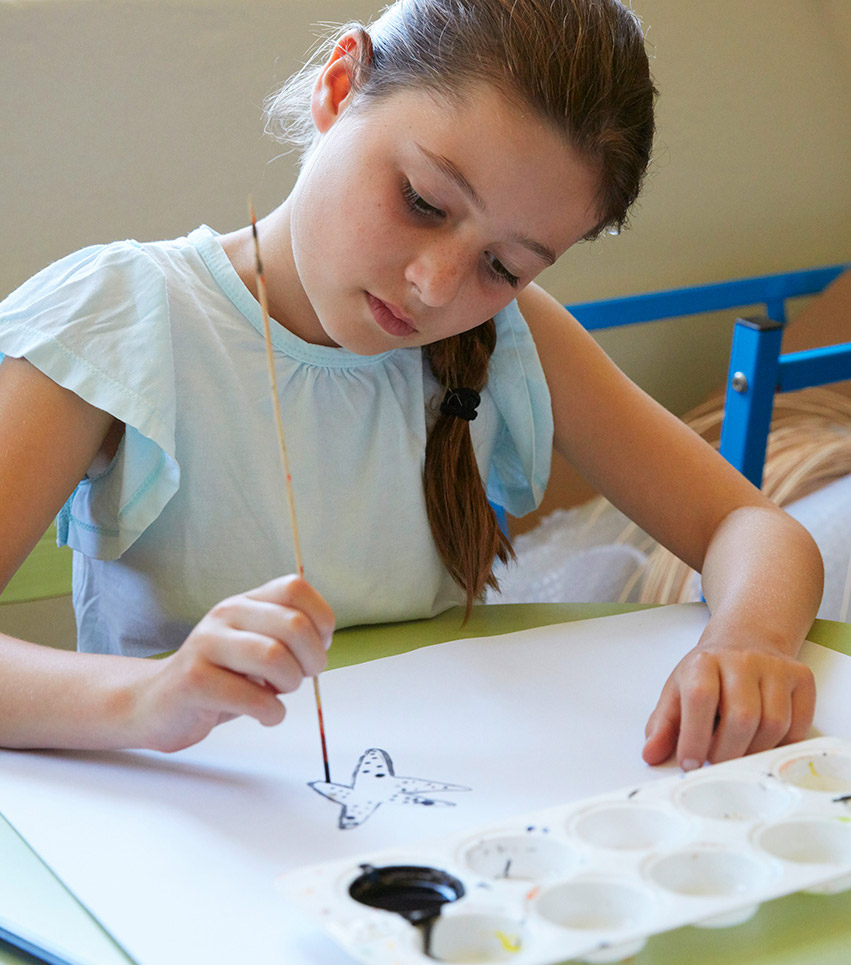 Farmhouse Montessori Art class